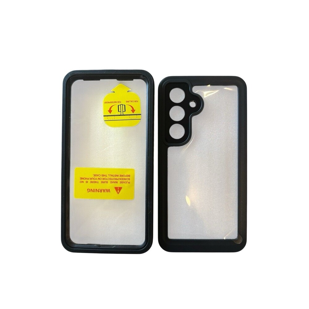 Temdan Samsung Galaxy S25 5G 6.2" Black Case Waterproof Built in Screen Protect - Picture 2 of 12